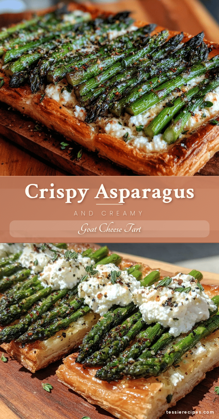 crispy asparagus and goat cheese tart recipe