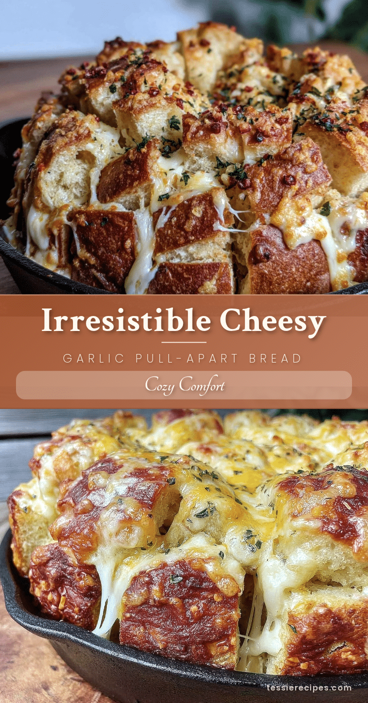 crispy cheesy garlic bread pull-apart recipe
