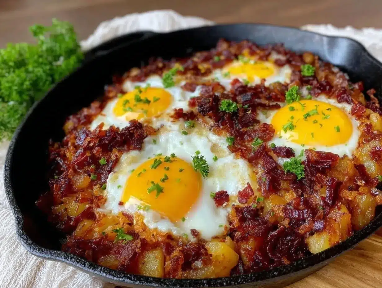 Crispy Corned Beef Hash preparation steps