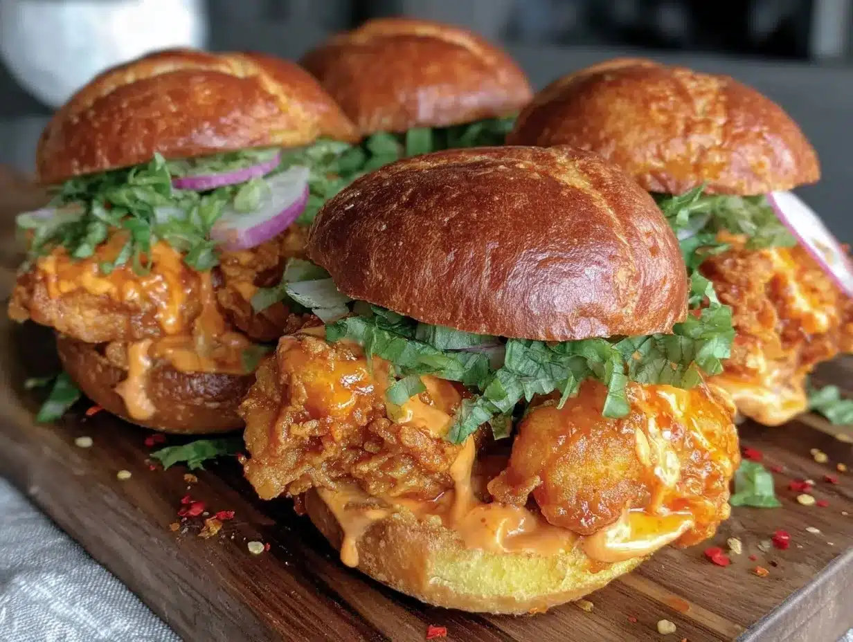 crispy firecracker chicken sliders preparation steps