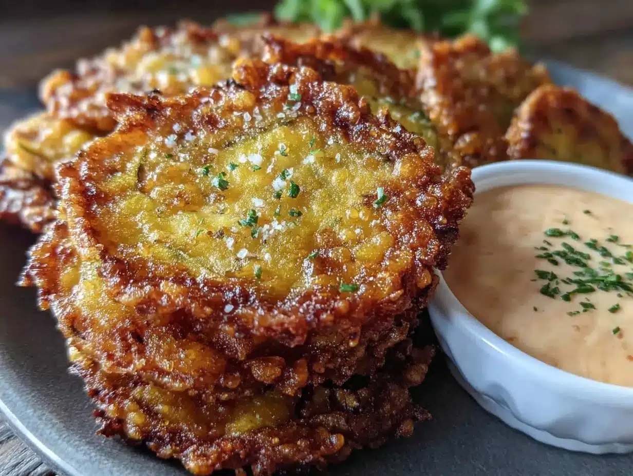 crispy fried pickle chips preparation steps