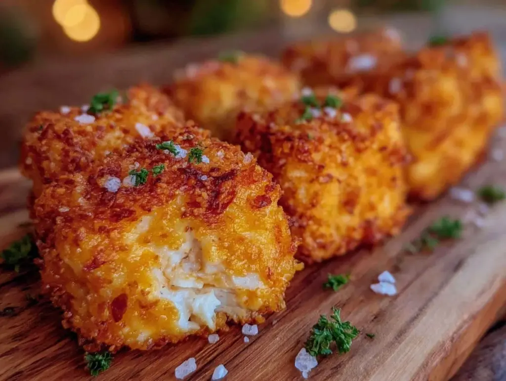 crispy homemade baked chicken nuggets - featured image