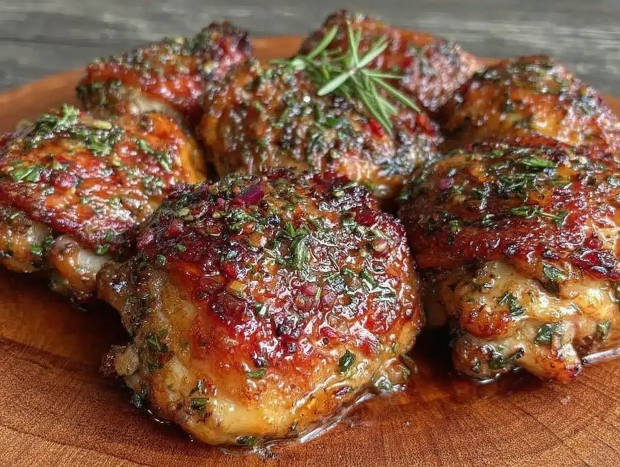 crispy lemon herb roasted chicken thighs preparation steps