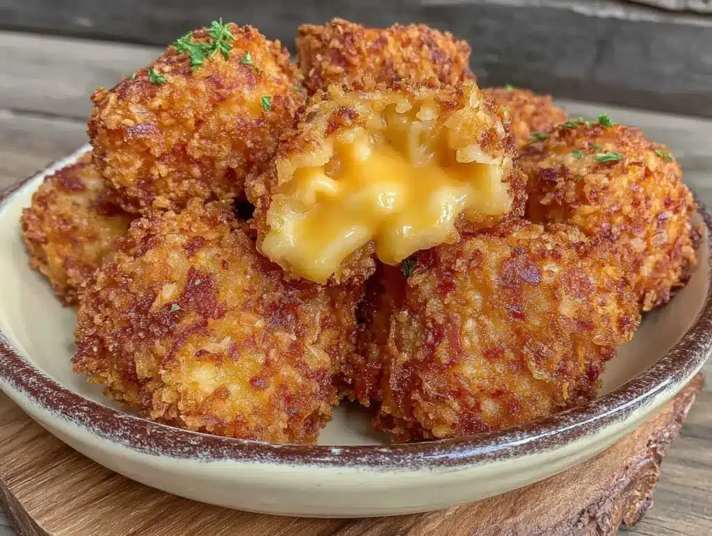 crispy mac and cheese bites - featured image