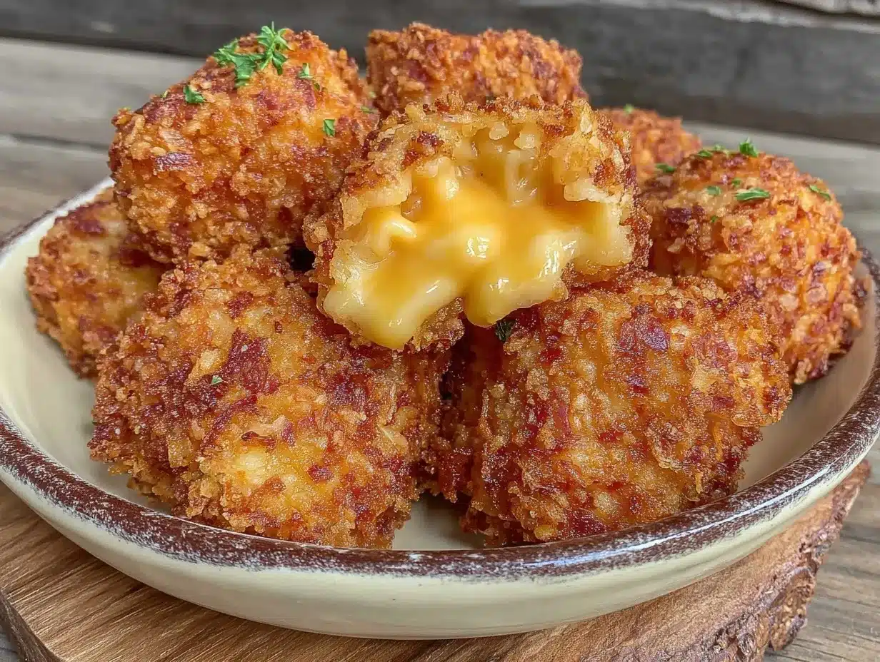 crispy mac and cheese bites preparation steps