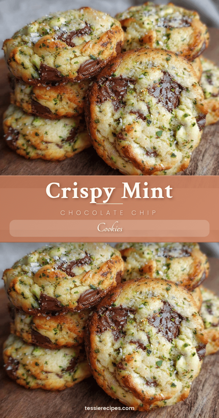 crispy mint chocolate chip cookies recipe