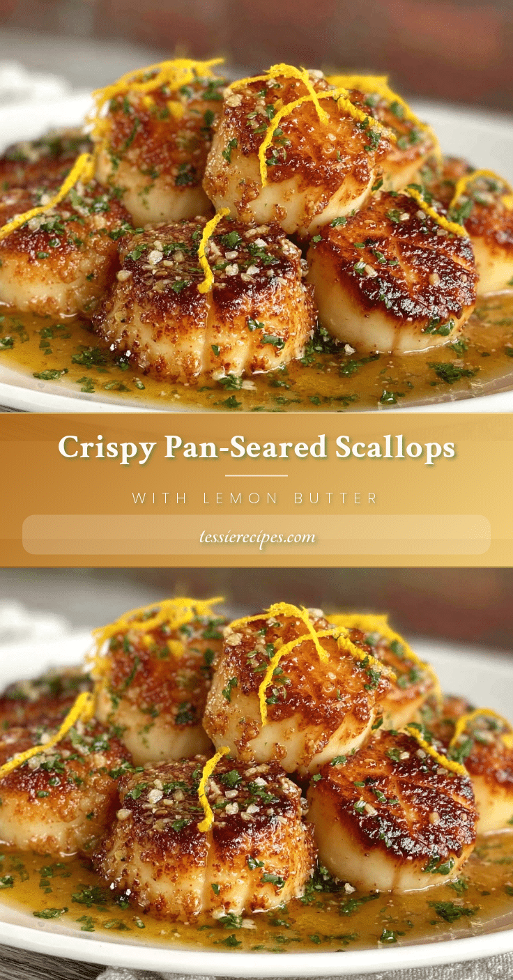 crispy pan-seared scallops recipe