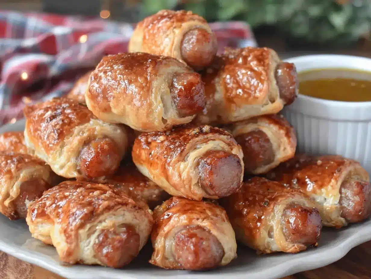 crispy pigs in a blanket preparation steps