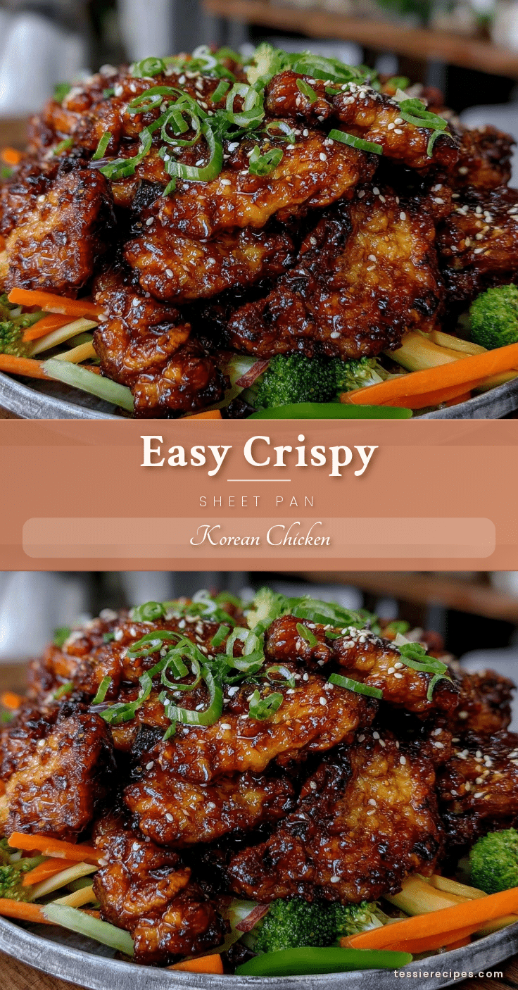 crispy sheet pan korean chicken recipe