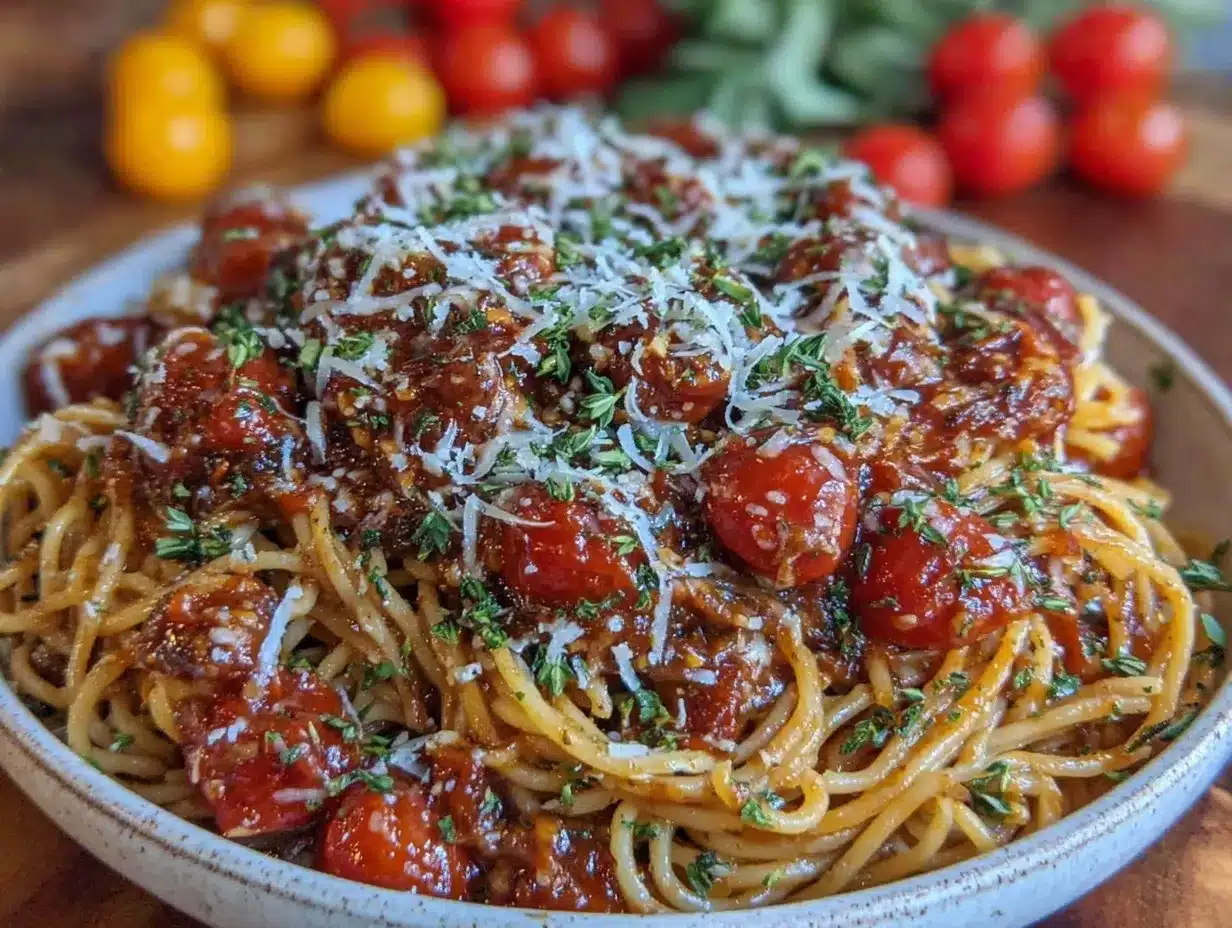 Easy Creamy Instant Pot Spaghetti preparation steps