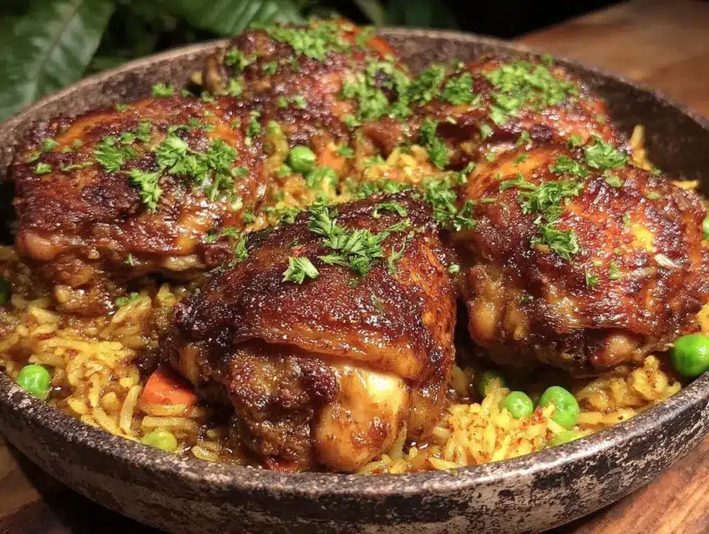easy creamy one-pot chicken and rice - featured image
