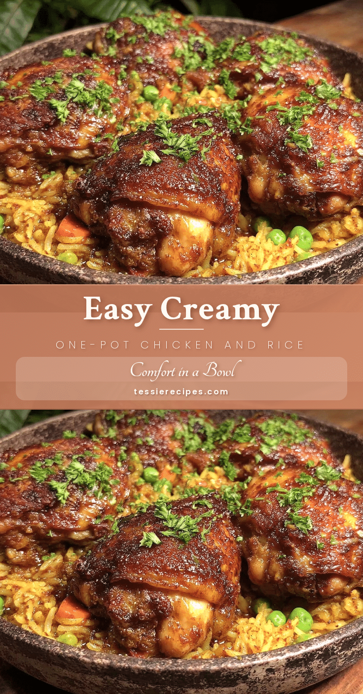 easy creamy one-pot chicken and rice recipe