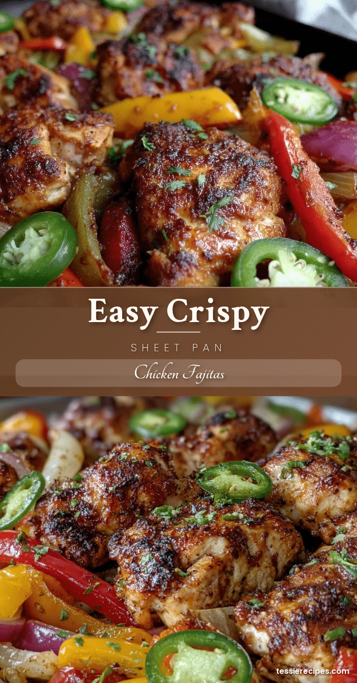 easy crispy sheet pan chicken fajitas recipe