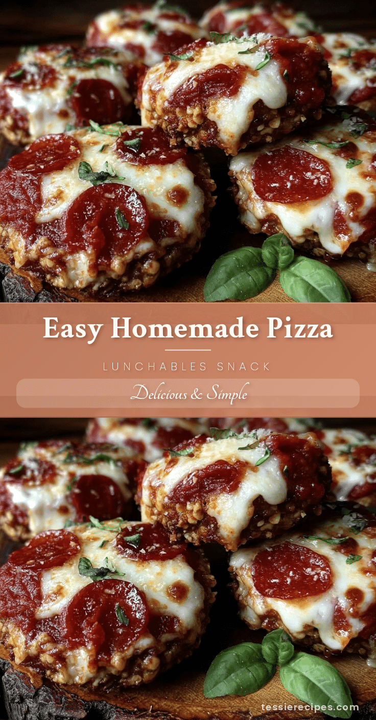 easy homemade pizza lunchables recipe