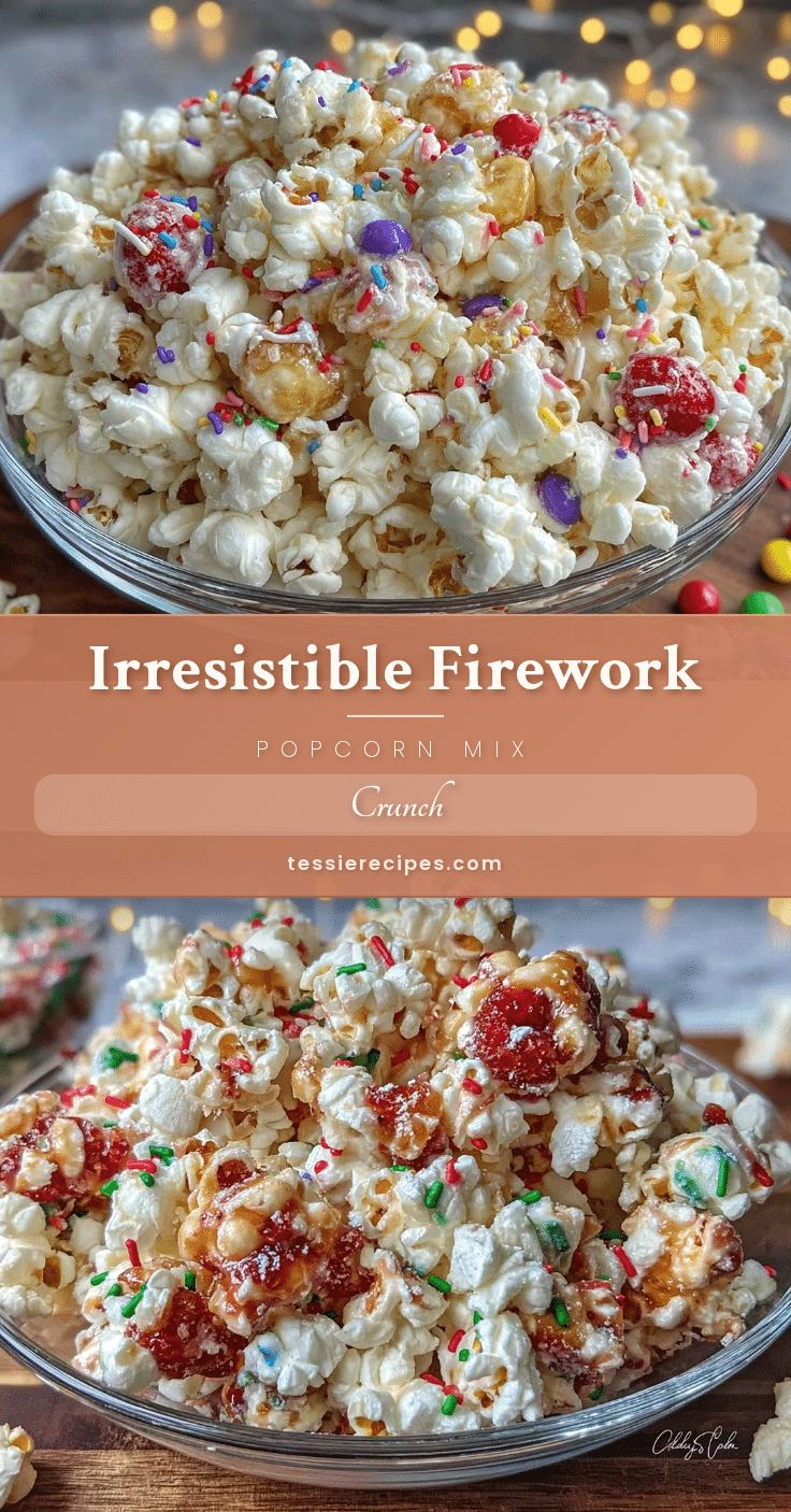Firework Popcorn Mix Crunch recipe
