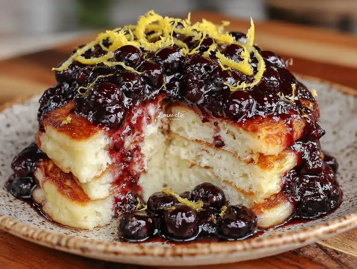 fluffy lemon ricotta pancakes preparation steps