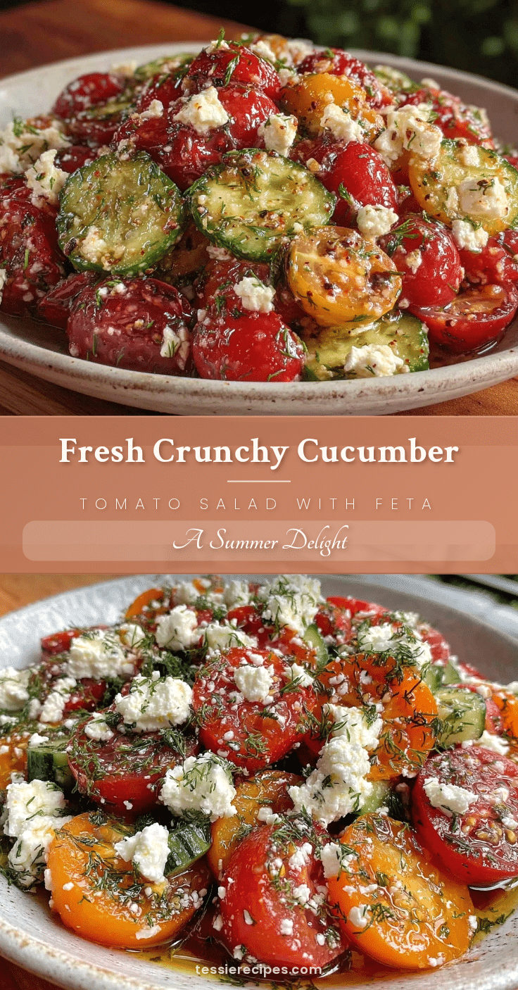 fresh cucumber tomato salad with feta recipe