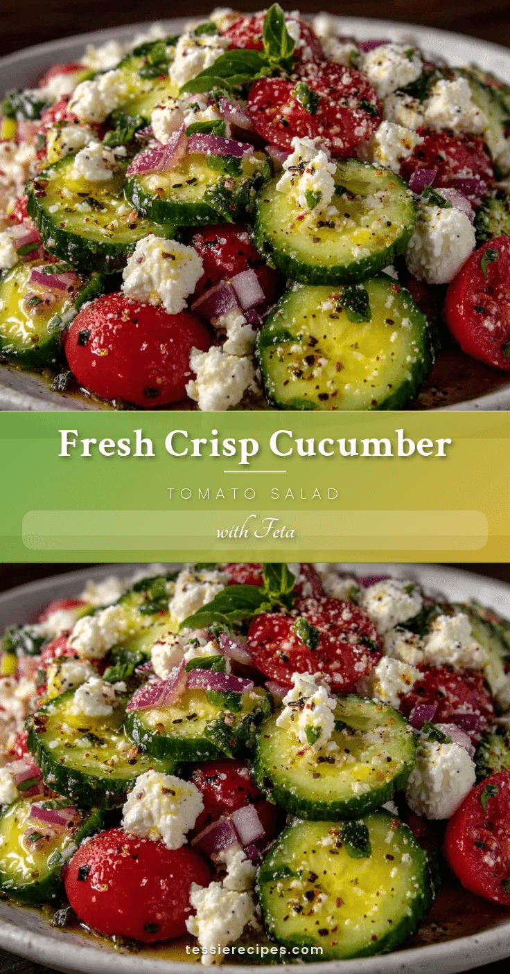 fresh cucumber tomato salad with feta recipe