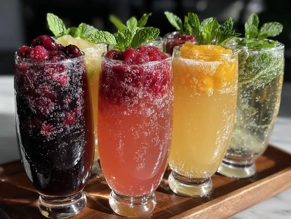 fresh mimosa bar preparation steps