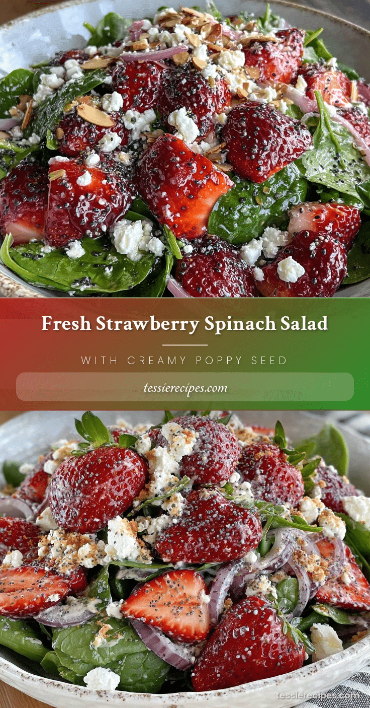 fresh strawberry spinach salad recipe
