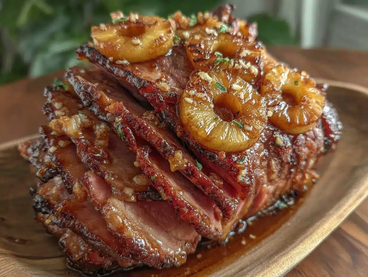 glazed spiral ham with pineapple preparation steps