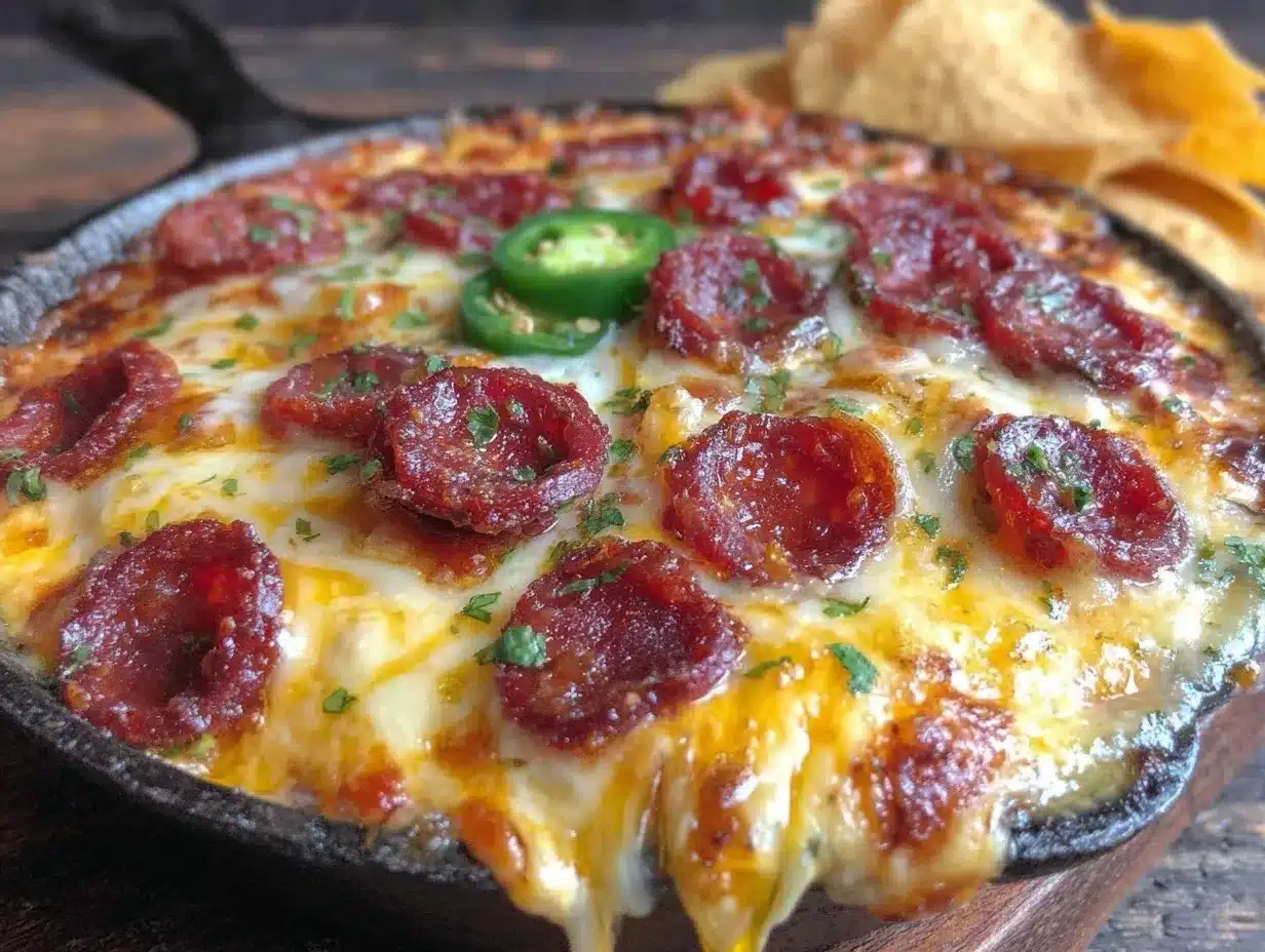 loaded queso fundido preparation steps