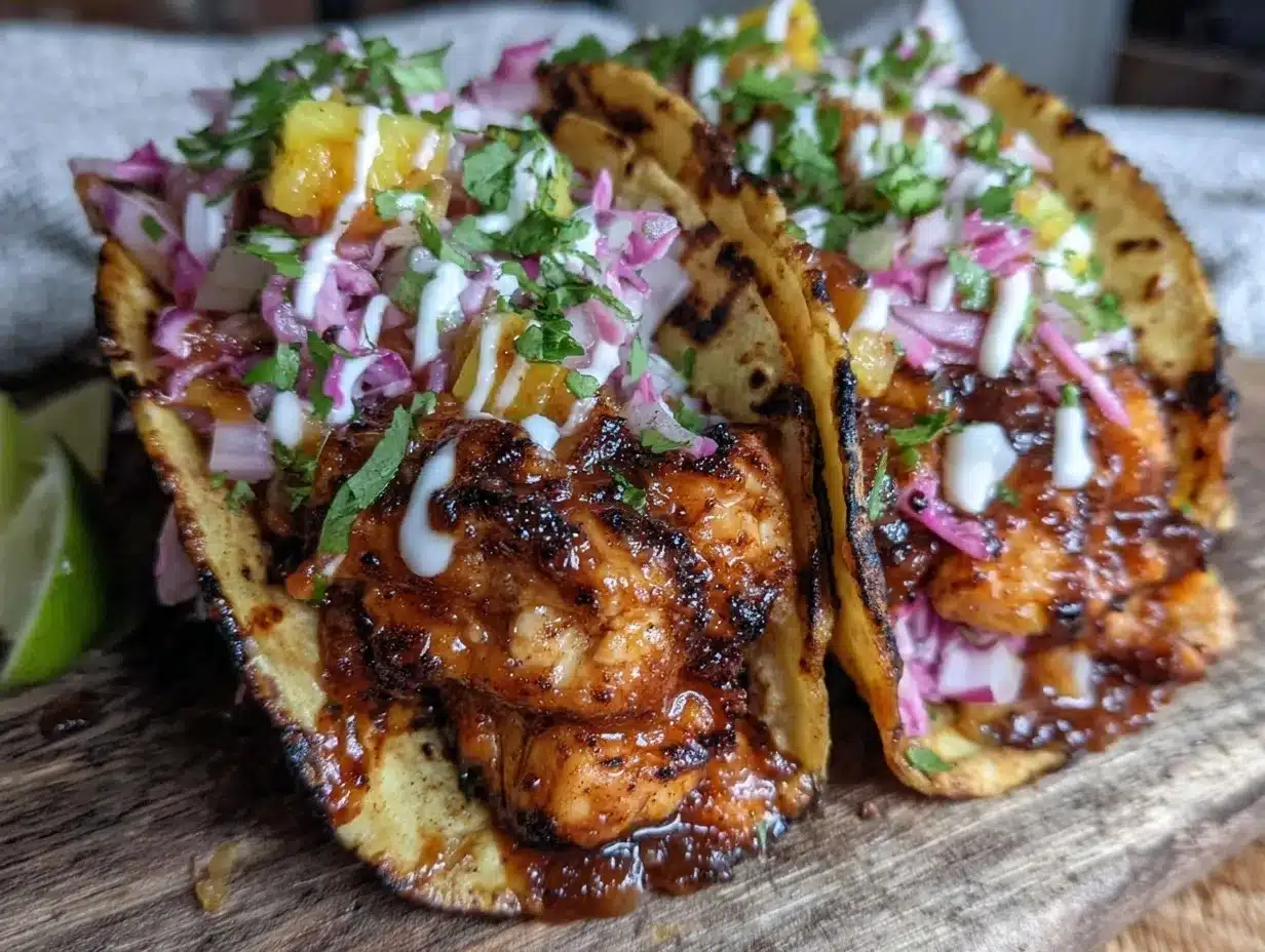mango habanero chicken tacos preparation steps