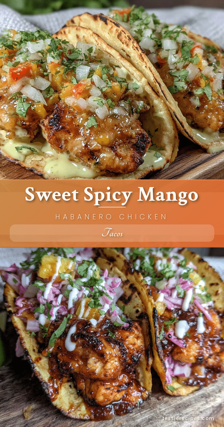mango habanero chicken tacos recipe