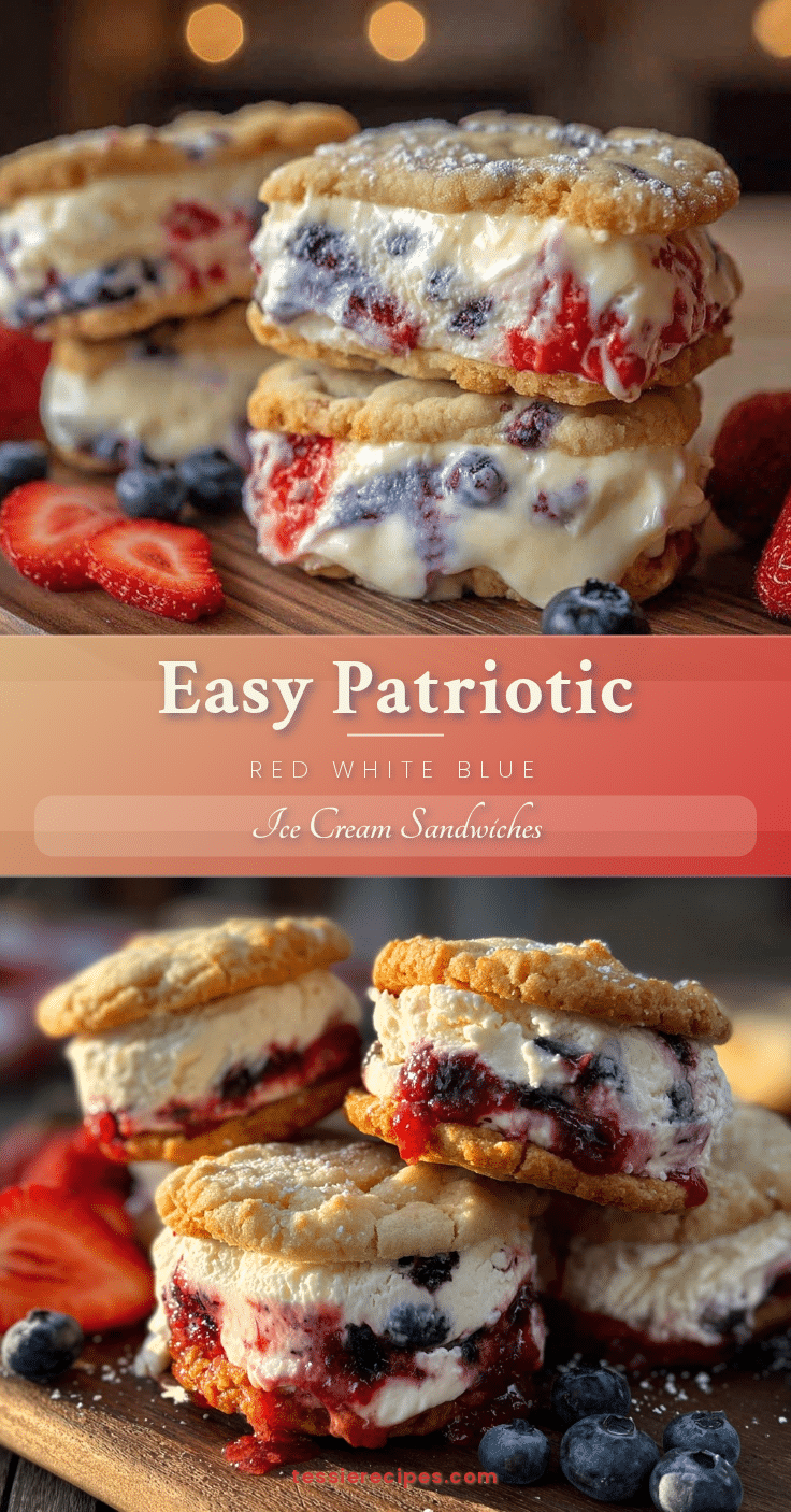 patriotic ice cream sandwiches recipe