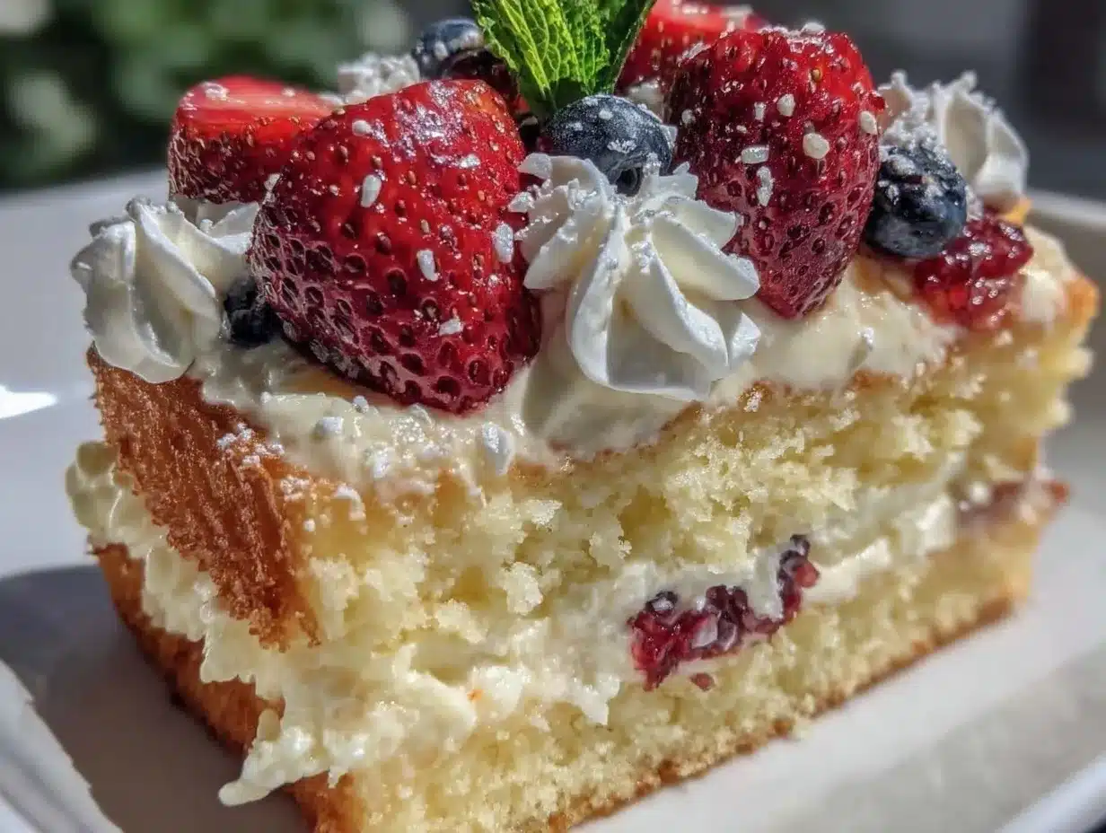 perfect flag cake preparation steps
