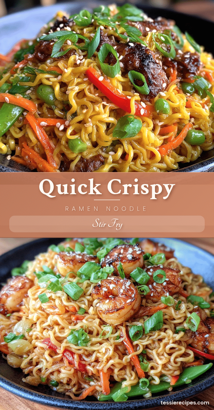 quick crispy ramen noodle stir fry recipe