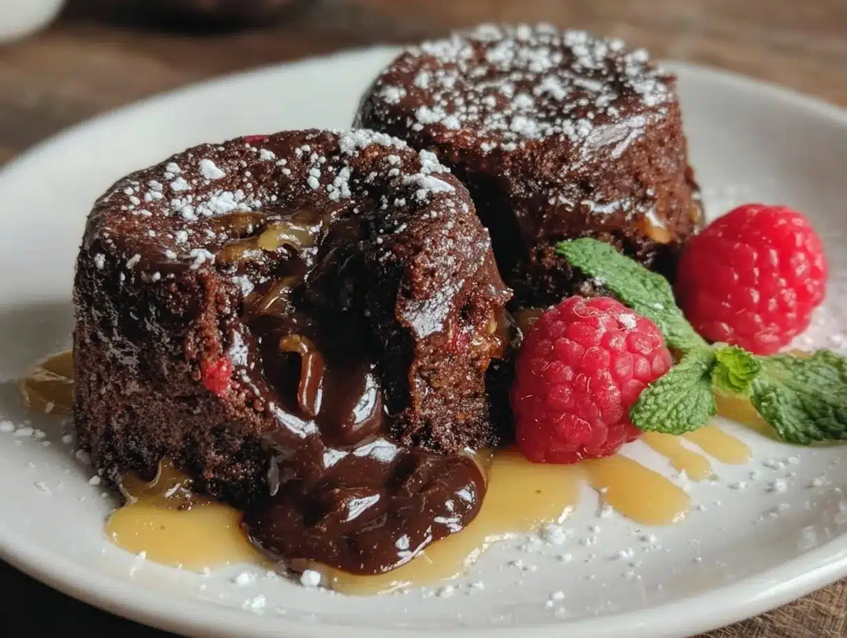 red velvet molten lava cakes preparation steps