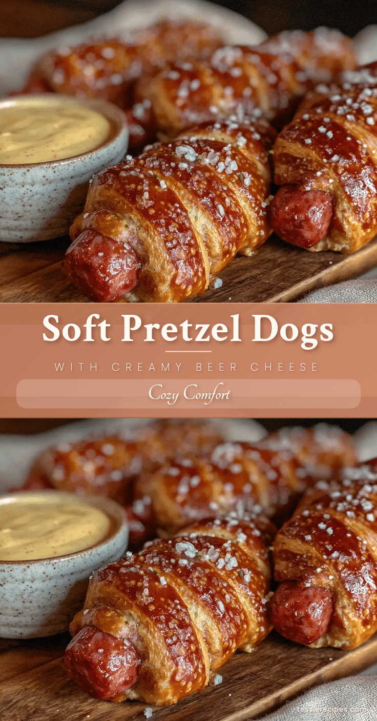 savory pretzel dogs recipe