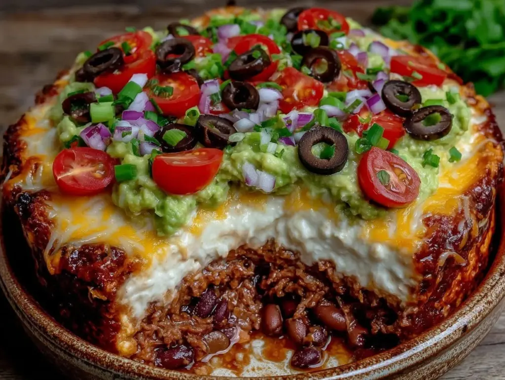 seven layer taco dip - featured image