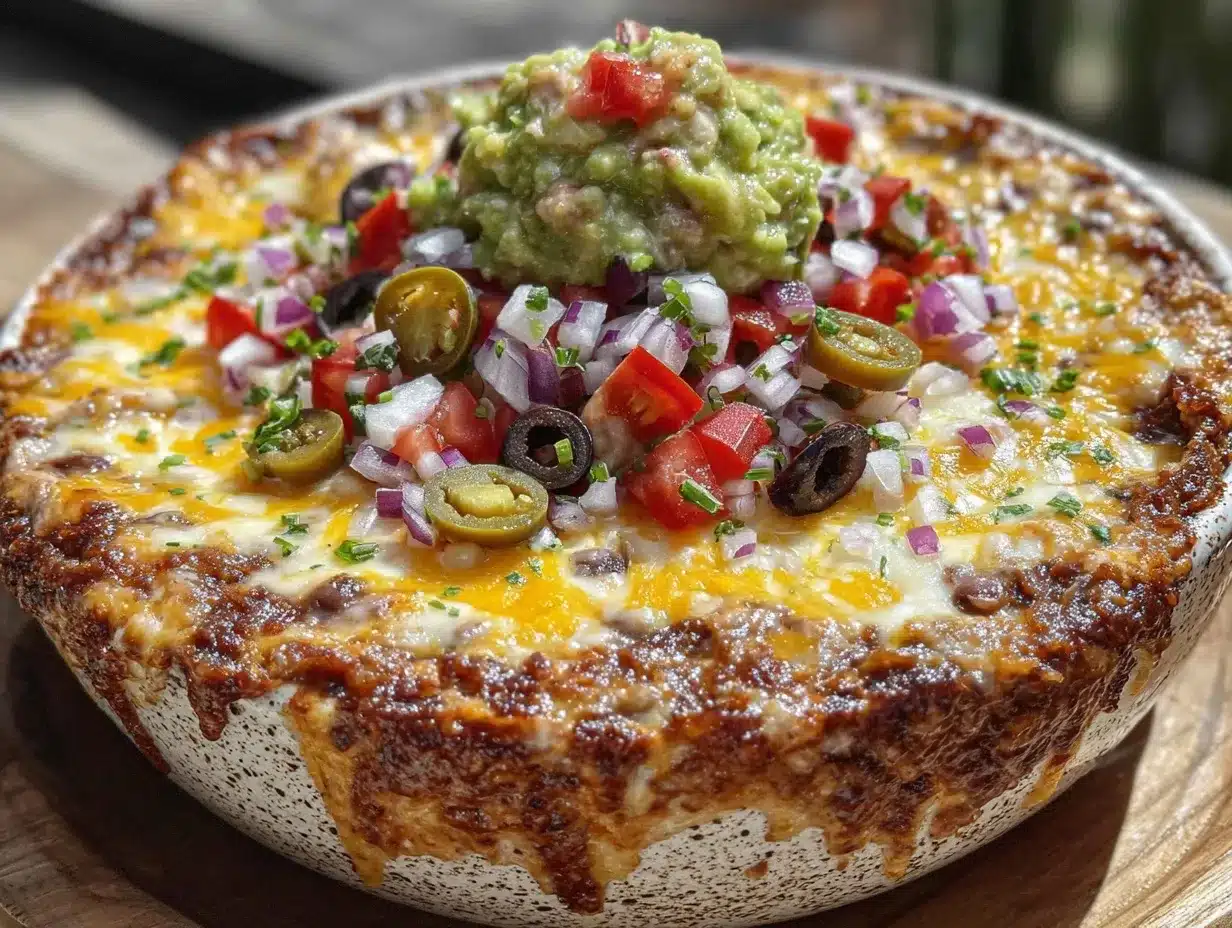 seven layer taco dip preparation steps