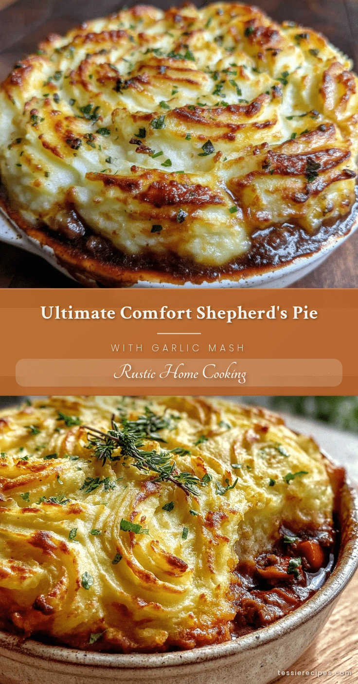 shepherds pie with garlic mashed potatoes recipe