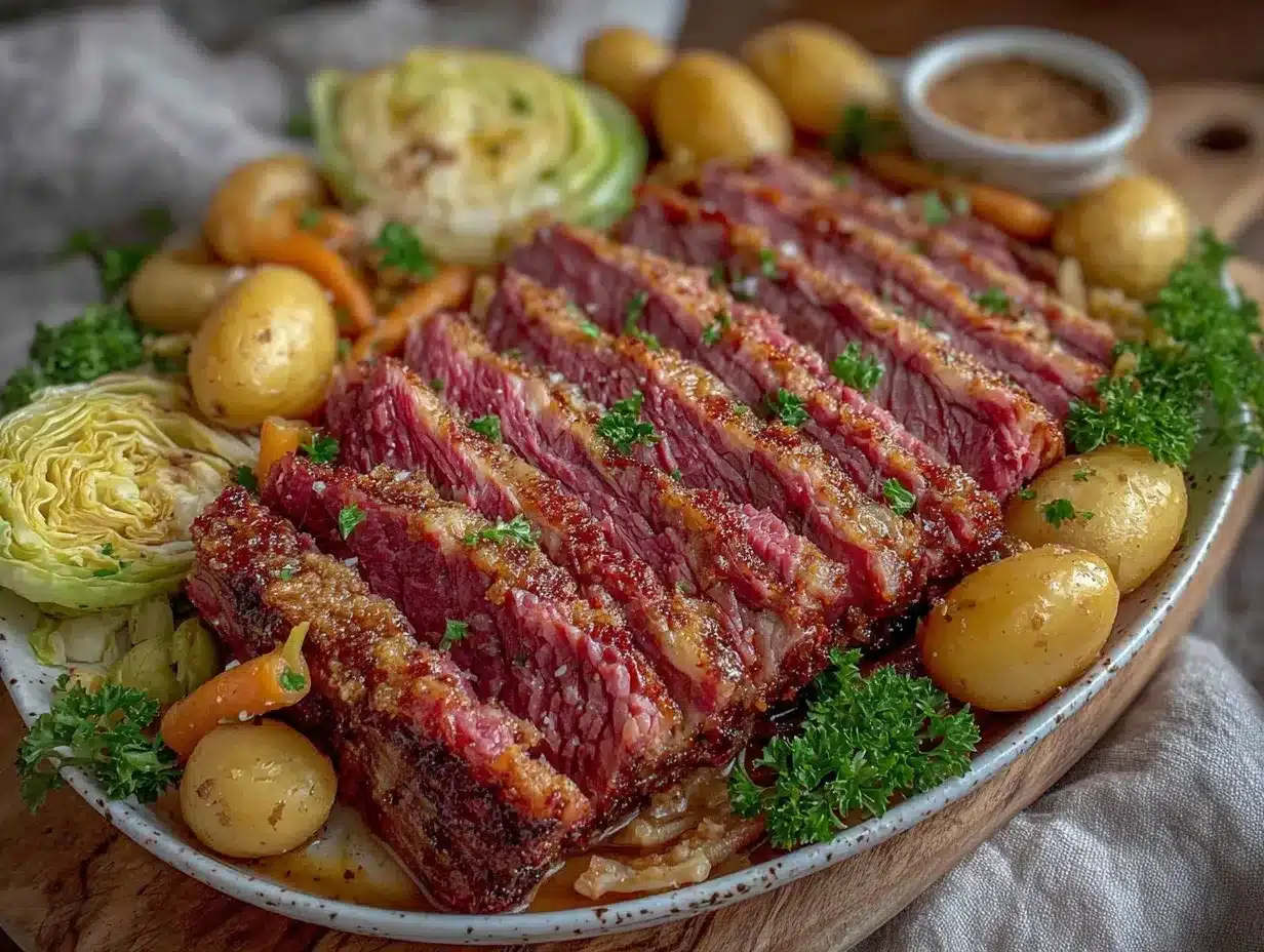 slow cooker corned beef and cabbage preparation steps
