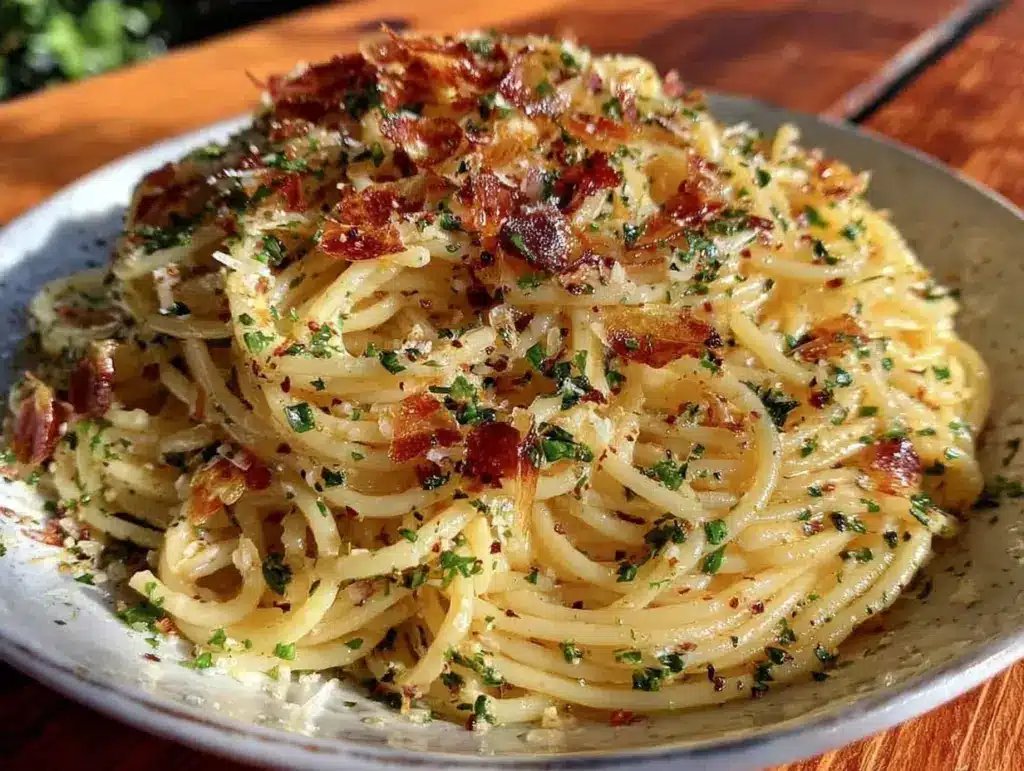 spaghetti aglio e olio - featured image