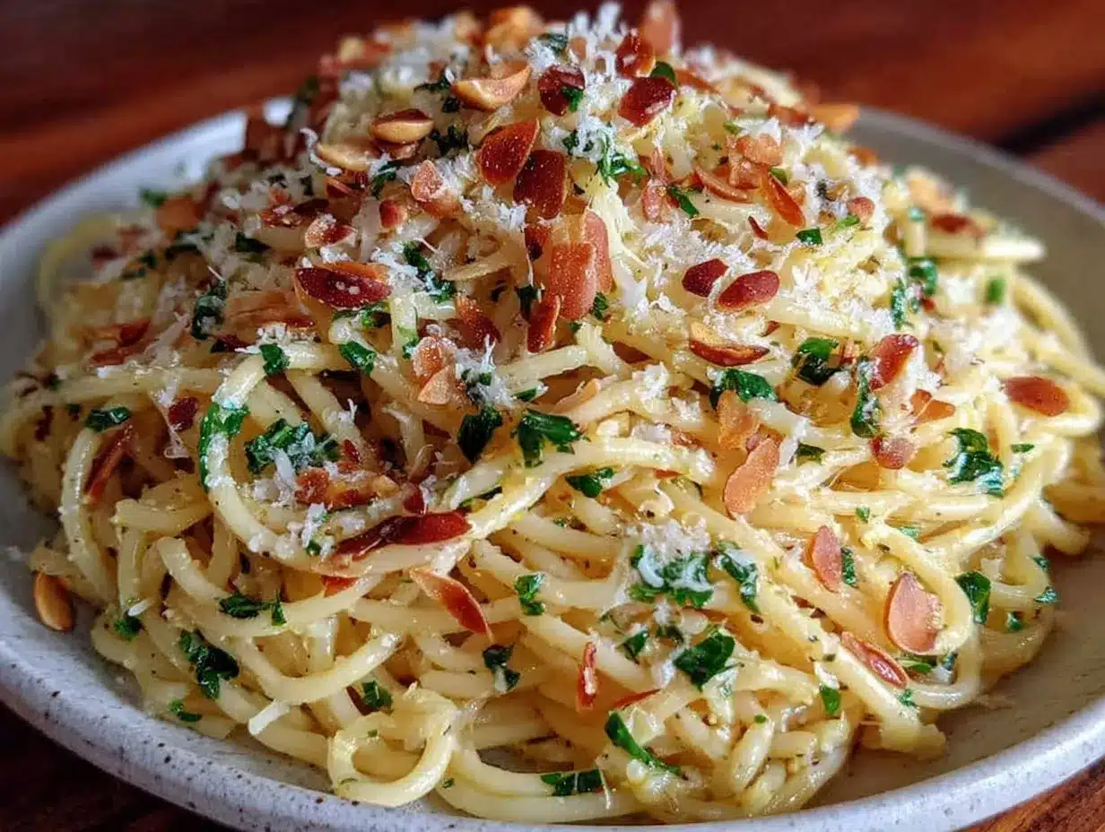 spaghetti aglio e olio preparation steps