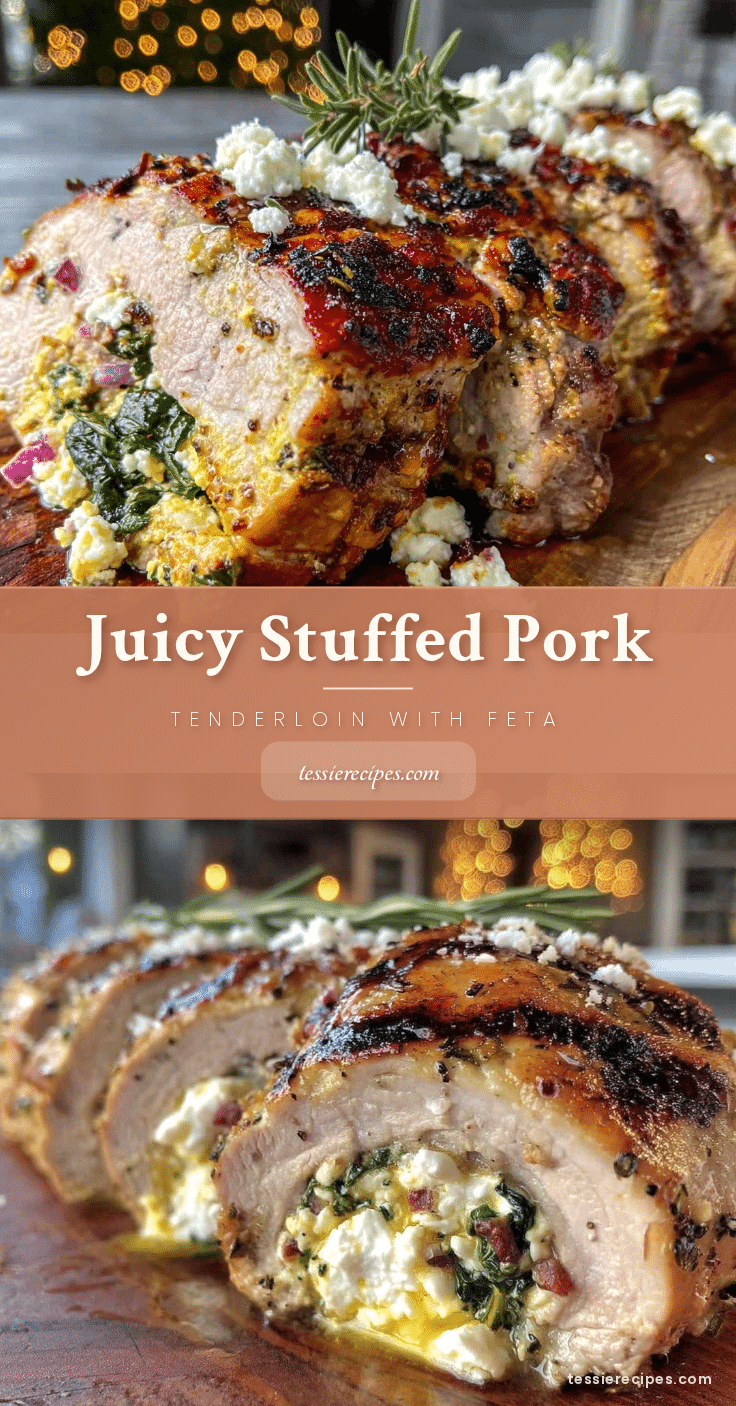 stuffed pork tenderloin with spinach and feta recipe