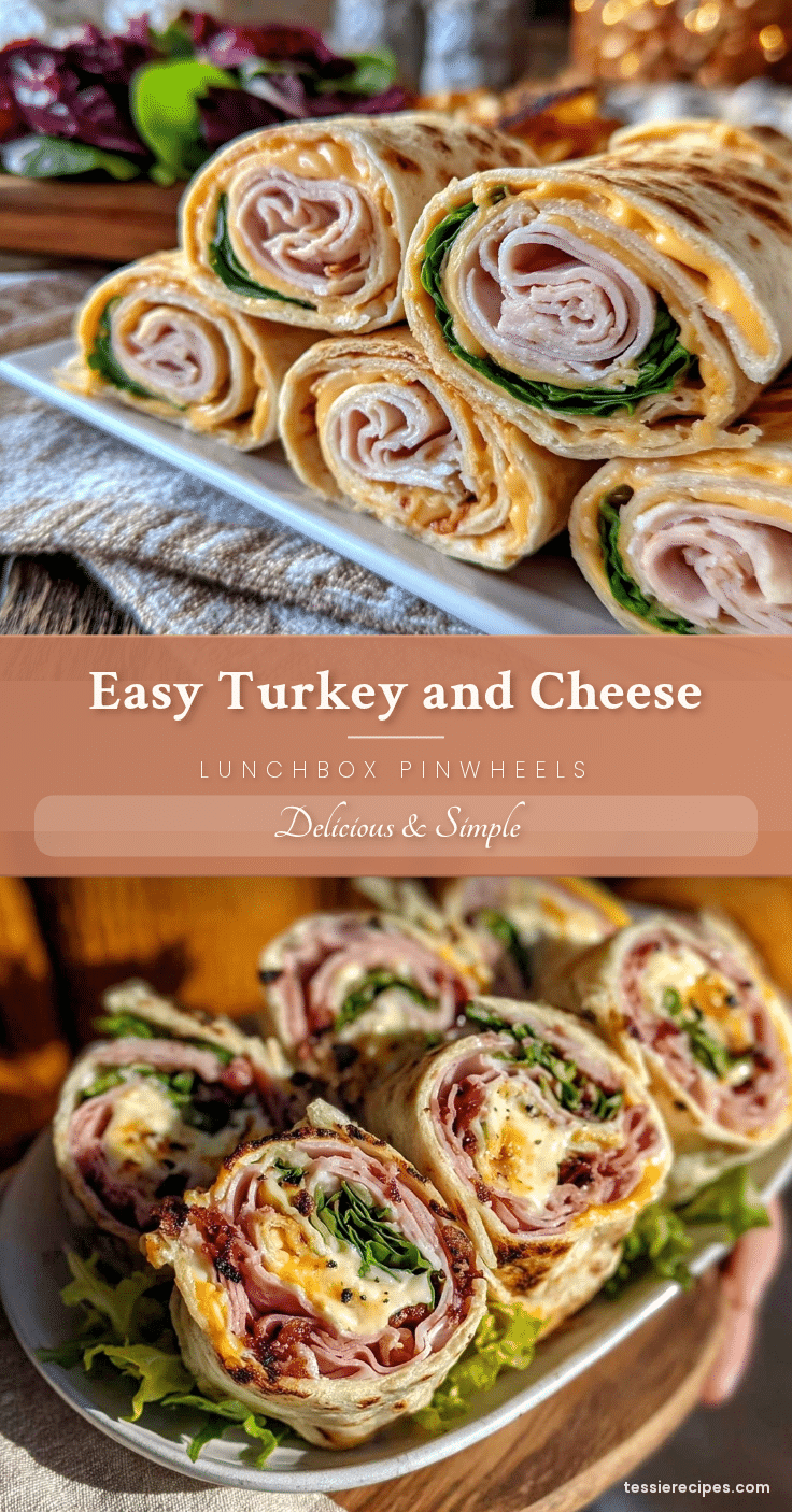 turkey and cheese lunchbox pinwheels recipe