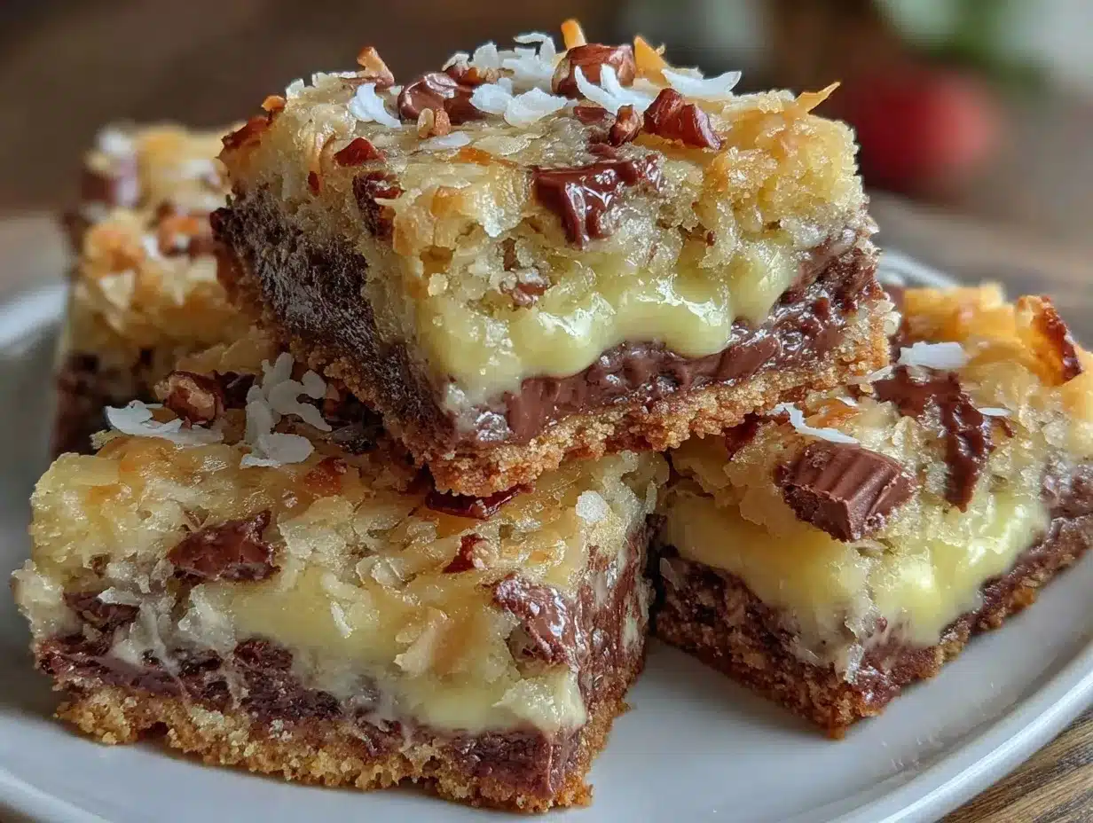 Ultimate Gooey Magic Cookie Bars preparation steps