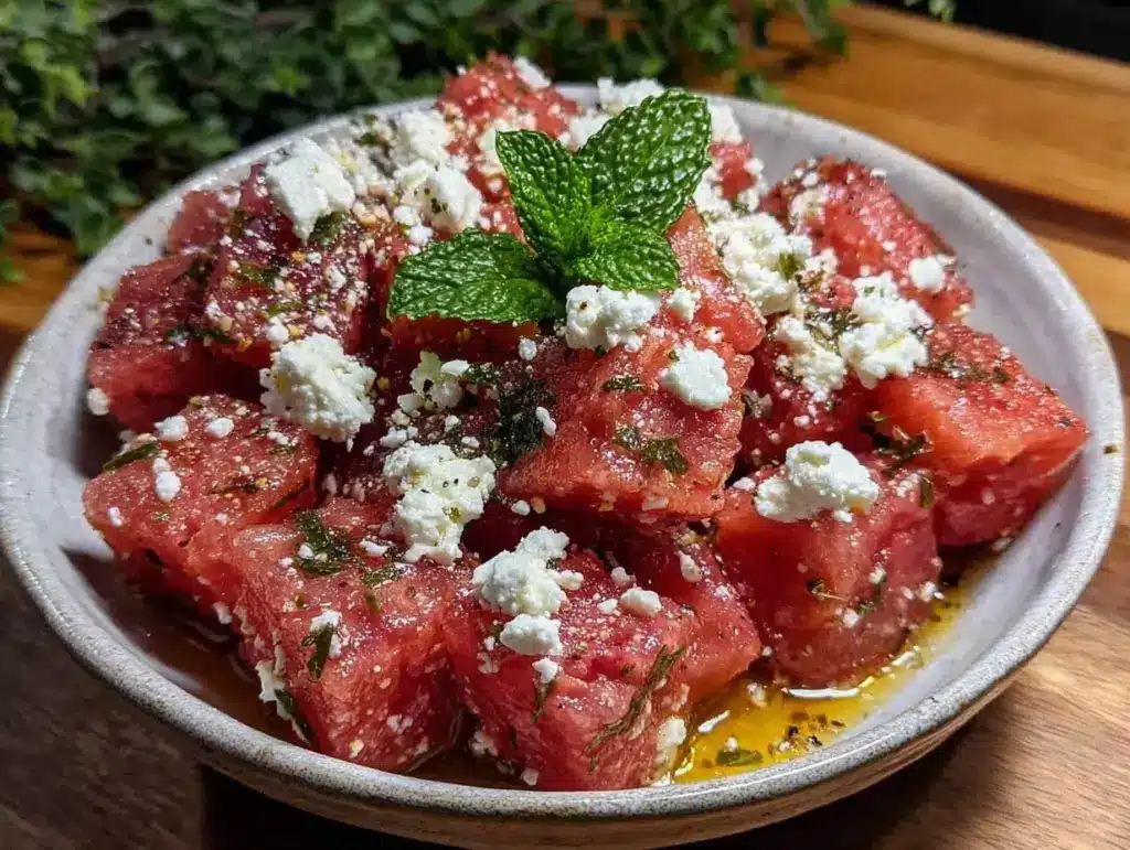 watermelon feta salad - featured image