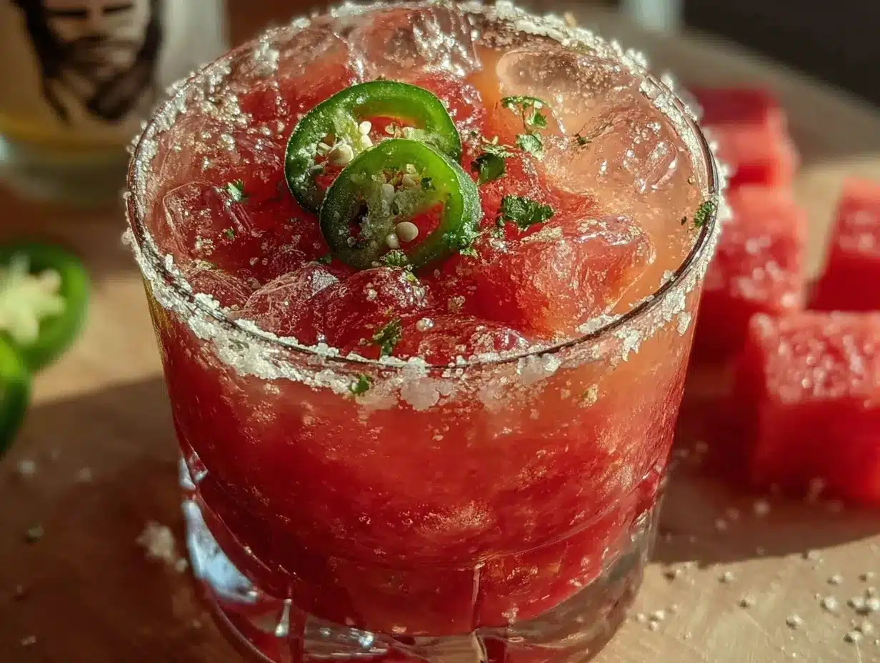 watermelon jalapeño margarita preparation steps