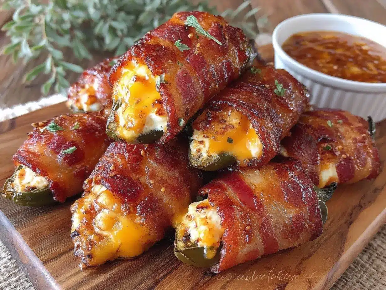 bacon wrapped jalapeno poppers preparation steps