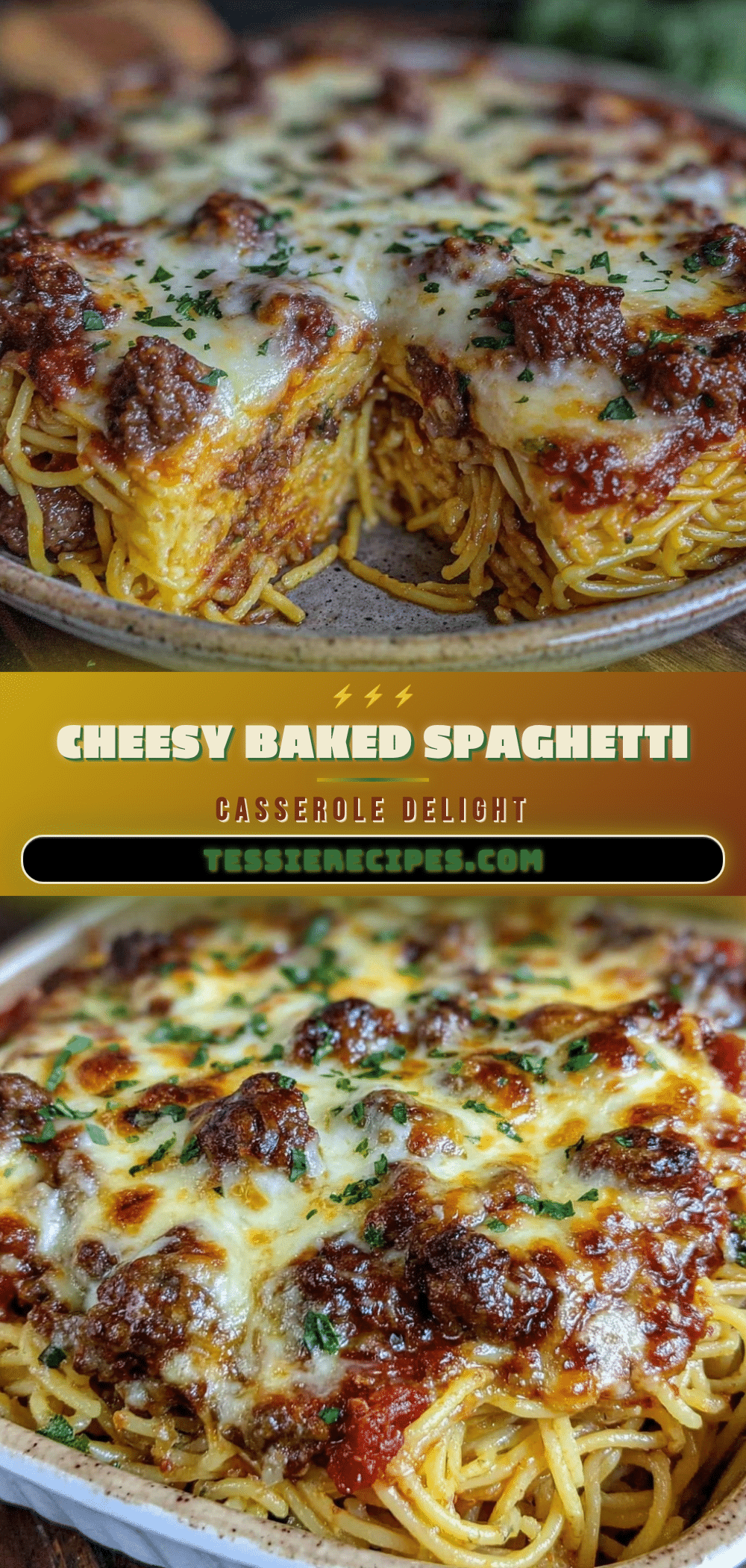 baked spaghetti casserole recipe