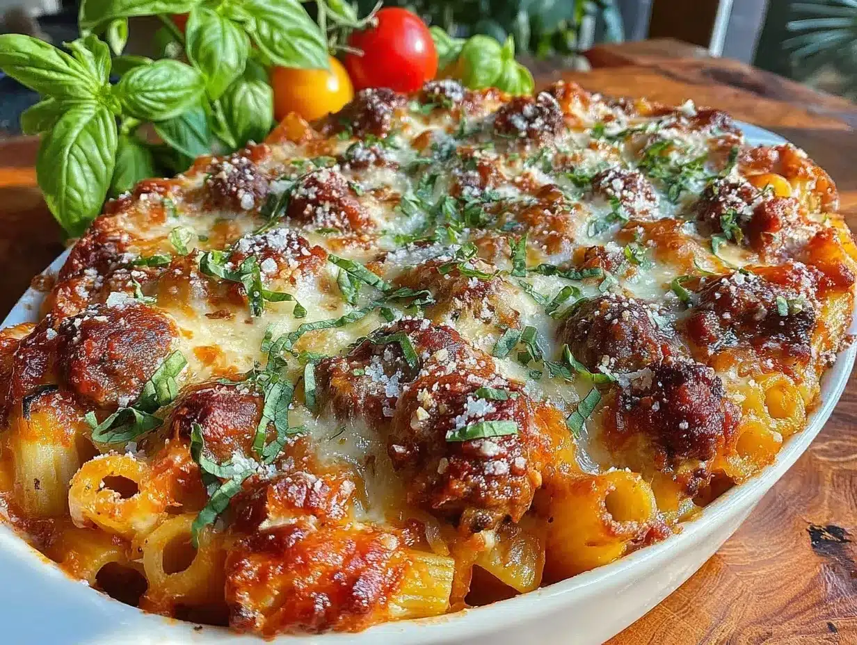 baked ziti with italian sausage preparation steps