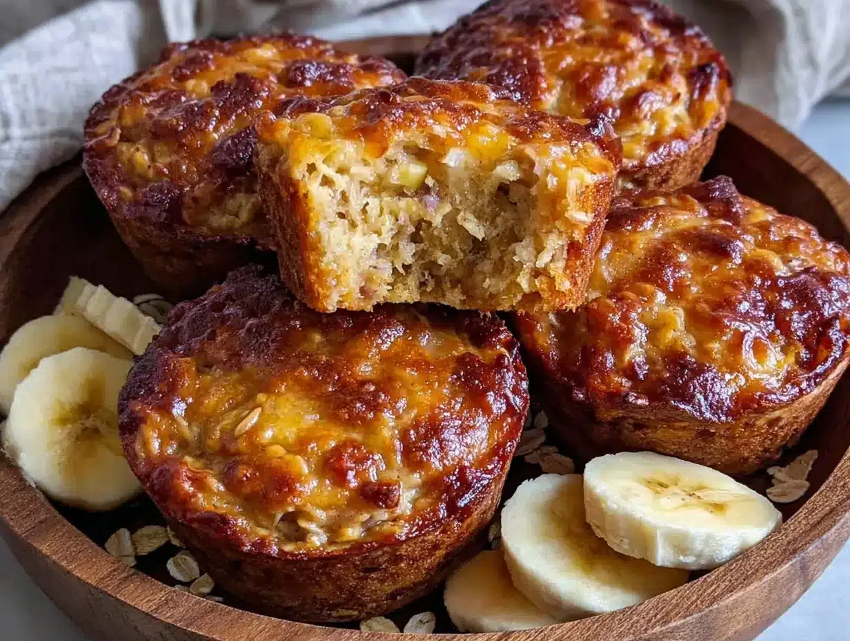 banana bread baked oatmeal cups preparation steps