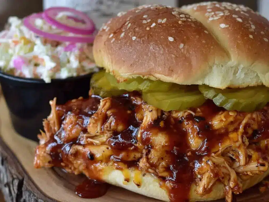 bbq pulled chicken sandwiches - featured image