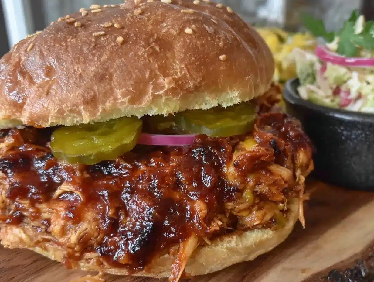 bbq pulled chicken sandwiches preparation steps